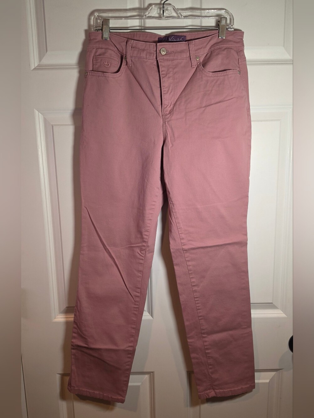 Gloria Vanderbilt Amanda 2.0 Slim Leg Pink Womens Pants Size 8